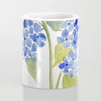 Blue Gouache Hydrangea Coffee Mug Gallery Image 4