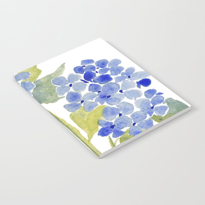 Blue Gouache Hydrangea Notebook Gallery Image 1