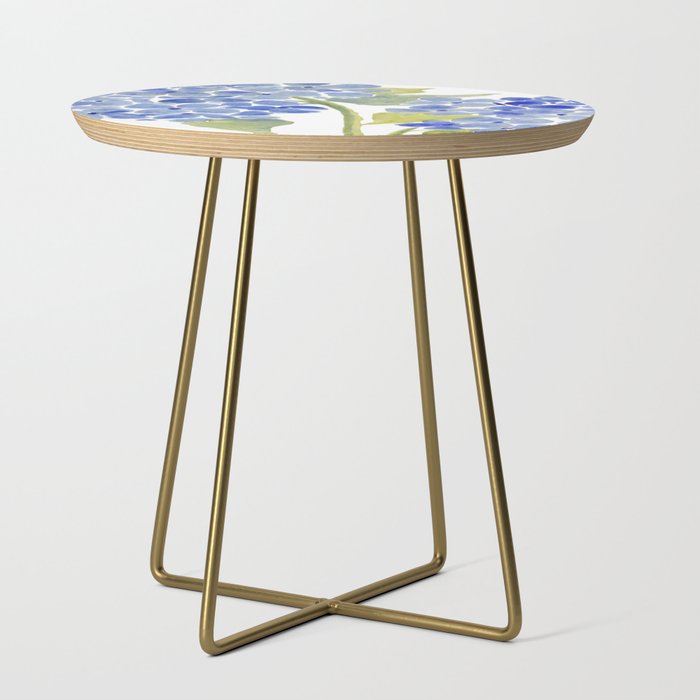 Blue Gouache Hydrangea Side Table Gallery Image 1