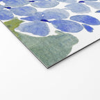 Blue Gouache Hydrangea Welcome Mat Gallery Image 2