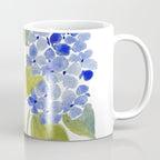 Blue Gouache Hydrangea Coffee Mug Gallery Image 1