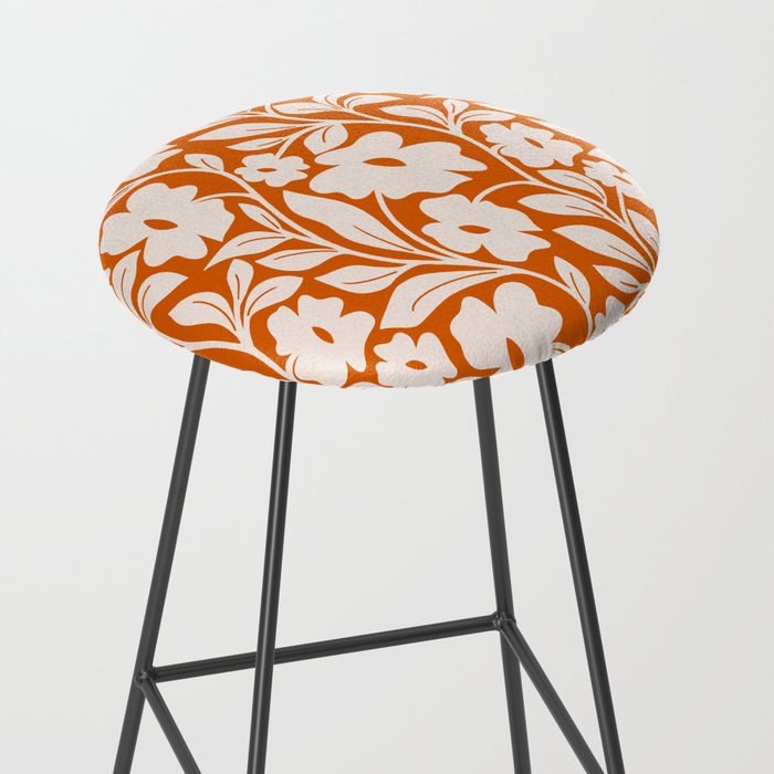 Tropical Vines Pattern - Terracotta Stool Gallery Image 2