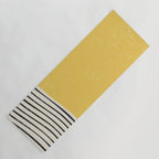 Yellow Sunset Mid Century Modern Minimalist Rothko Inspired Color Field With Lines Geometric Style Yoga Mat Gallery Image 1