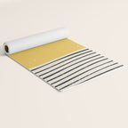 Yellow Sunset Mid Century Modern Minimalist Rothko Inspired Color Field With Lines Geometric Style Yoga Mat Gallery Image 2