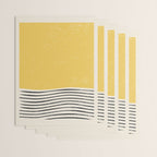 Yellow Sunset Mid Century Modern Minimalist Rothko Inspired Color Field With Lines Geometric Style Wrapping Paper Gallery Image 3