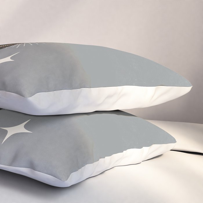 Slither - Gray Pillow Sham Gallery Image 3