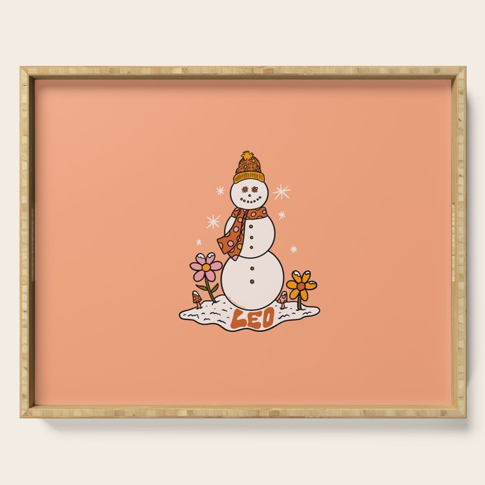 Leo Snowman Serving Tray Gallery Image 1