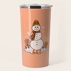 Leo Snowman Travel Mug Gallery Image 1