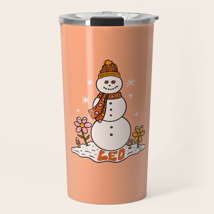 Leo Snowman Travel Mug Gallery Image 1