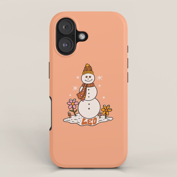 Leo Snowman iPhone Case Gallery Image 1