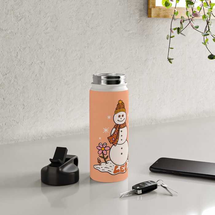Leo Snowman Water Bottle Gallery Image 4