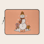 Leo Snowman Laptop Sleeve Gallery Image 1