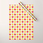 Apple and Orange - Love and Peace Wrapping Paper Gallery Image 1