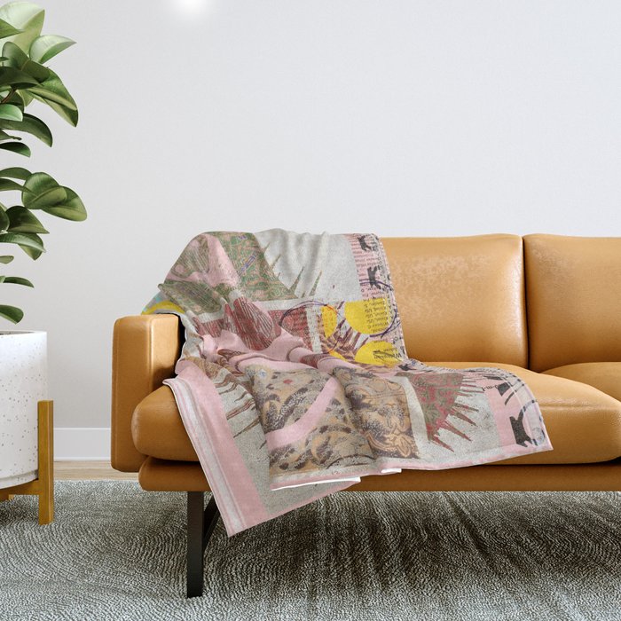 abstract daydream s mix Throw Blanket Gallery Image 1