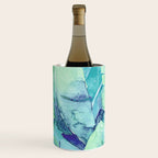 Banana Tree Leaves | Tropical  BLUE Watercolor Wine Chiller Gallery Image 2