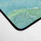 Banana Tree Leaves | Tropical  BLUE Watercolor Desk Mat Gallery Image 4