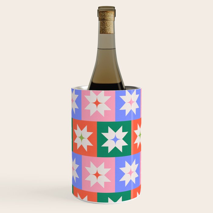 Cheerful Festive Stars Wine Chiller Gallery Image 1