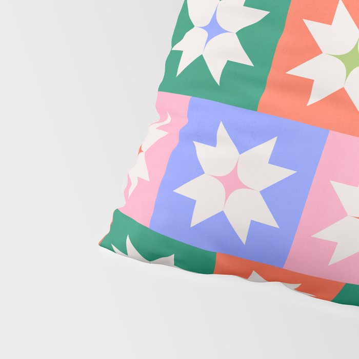 Cheerful Festive Stars Pillow Sham Gallery Image 4