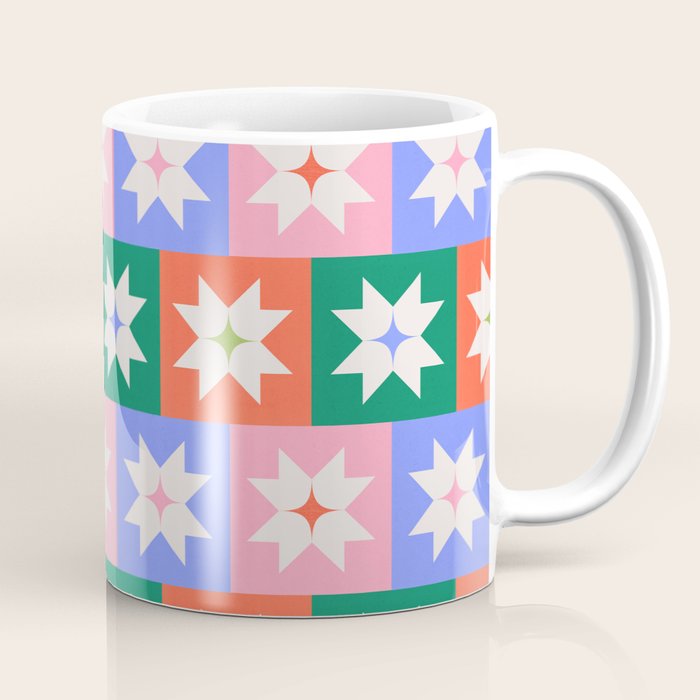 Cheerful Festive Stars Coffee Mug Gallery Image 1