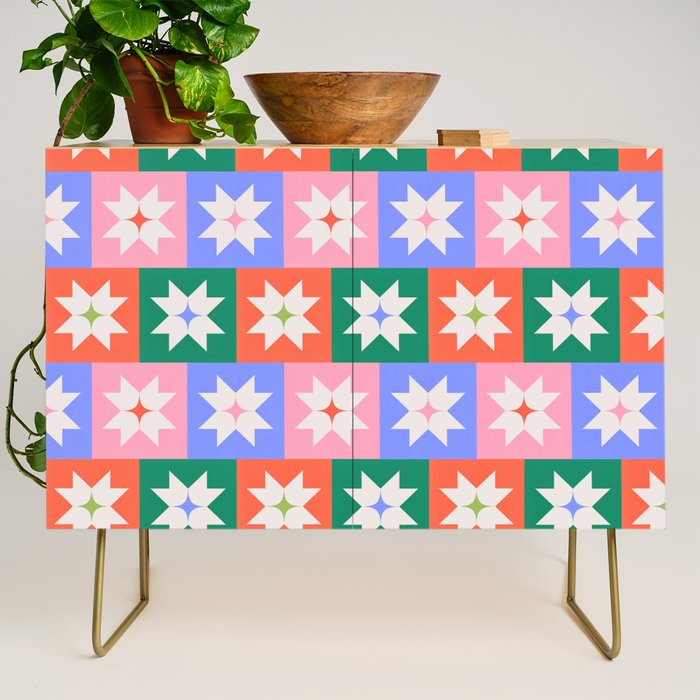 Cheerful Festive Stars Credenza Gallery Image 1