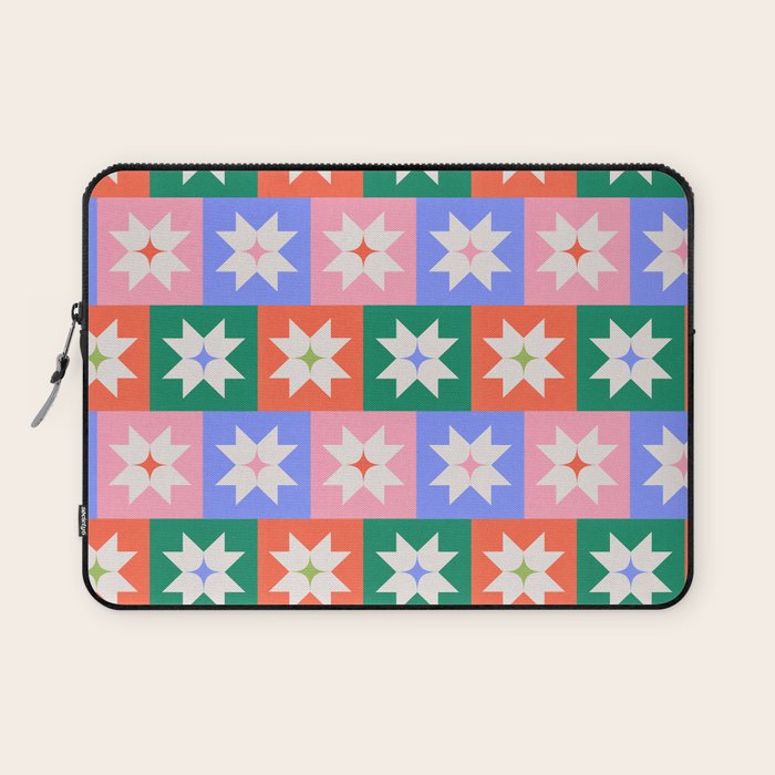 Cheerful Festive Stars Laptop Sleeve Gallery Image 1