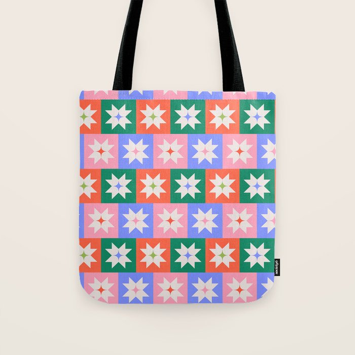 Cheerful Festive Stars Tote Bag Gallery Image 1