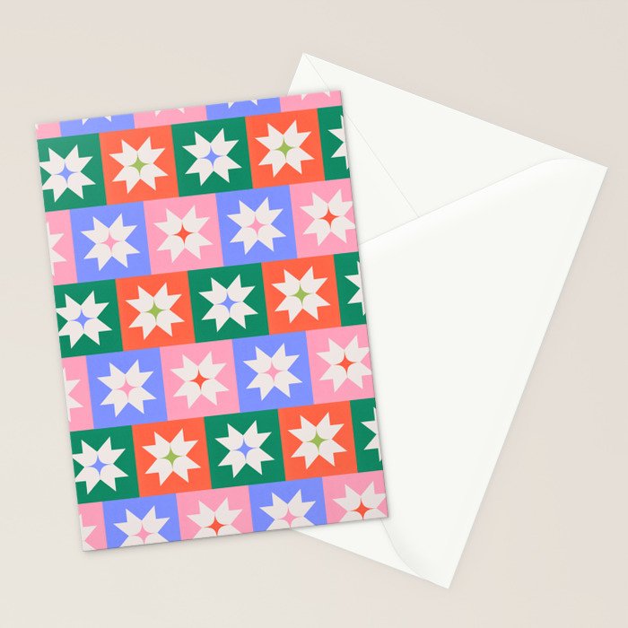 Cheerful Festive Stars Stationery Card Gallery Image 2