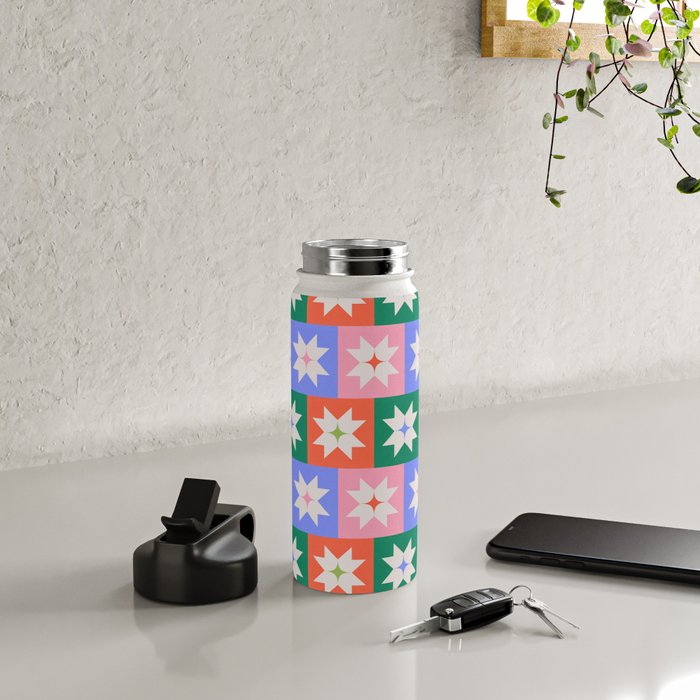 Cheerful Festive Stars Water Bottle Gallery Image 4