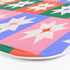 Cheerful Festive Stars Bath Mat Gallery Image 3