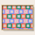 Cheerful Festive Stars Serving Tray Gallery Image 1