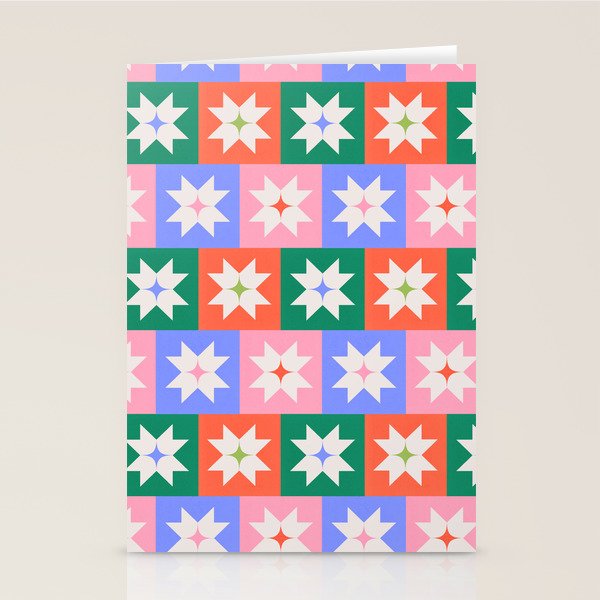 Cheerful Festive Stars Stationery Card Gallery Image 1