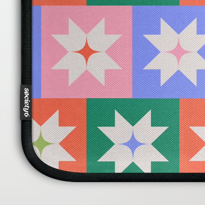 Cheerful Festive Stars Laptop Sleeve Gallery Image 3