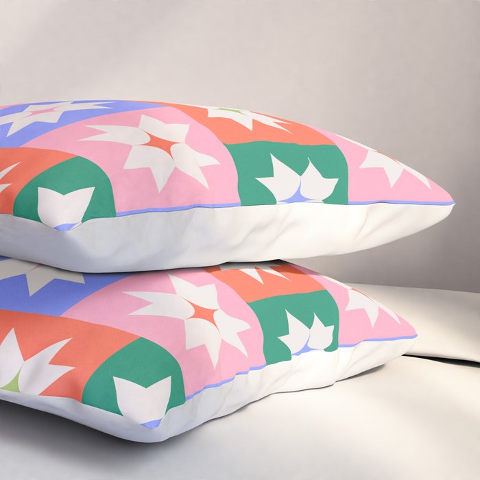 Cheerful Festive Stars Pillow Sham Gallery Image 3