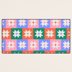 Cheerful Festive Stars Desk Mat Gallery Image 3