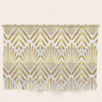 Gold art deco diamonds on white Wall Hanging Gallery Image 1