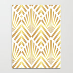 Gold art deco diamonds on white Notebook Gallery Image 4