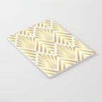 Gold art deco diamonds on white Notebook Gallery Image 3