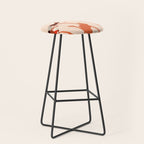 Free Spirits, Children Wild Child Parenthood, Kids Freedom Human Rights Equality, Eclectic Beach Ocean Play Shadows Light Sand Concept Painting Stool Gallery Image 1