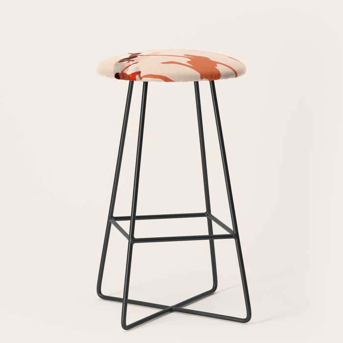 Free Spirits, Children Wild Child Parenthood, Kids Freedom Human Rights Equality, Eclectic Beach Ocean Play Shadows Light Sand Concept Painting Stool Gallery Image 1