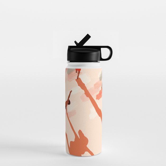 Free Spirits, Children Wild Child Parenthood, Kids Freedom Human Rights Equality, Eclectic Beach Ocean Play Shadows Light Sand Concept Painting Water Bottle Gallery Image 1