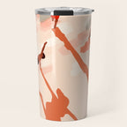 Free Spirits, Children Wild Child Parenthood, Kids Freedom Human Rights Equality, Eclectic Beach Ocean Play Shadows Light Sand Concept Painting Travel Mug Gallery Image 1