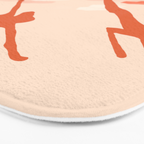 Free Spirits, Children Wild Child Parenthood, Kids Freedom Human Rights Equality, Eclectic Beach Ocean Play Shadows Light Sand Concept Painting Bath Mat Gallery Image 3