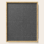 Lines III (Dark Gray) Serving Tray Gallery Image 1