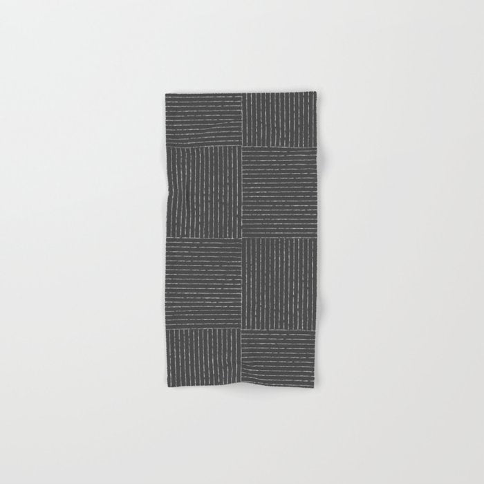 Lines III (Dark Gray) Bath Towel Gallery Image 1