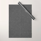 Lines III (Dark Gray) Wrapping Paper Gallery Image 1