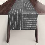 Lines III (Dark Gray) Table Runner Gallery Image 1