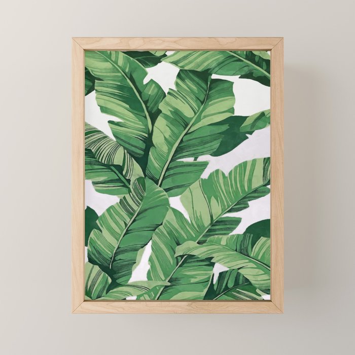 Tropical banana leaves VI Mini Art Print Gallery Image 1