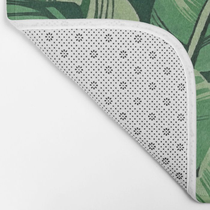 Tropical banana leaves VI Bath Mat Gallery Image 2
