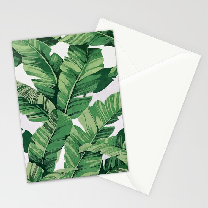 Tropical banana leaves VI Stationery Card Gallery Image 2