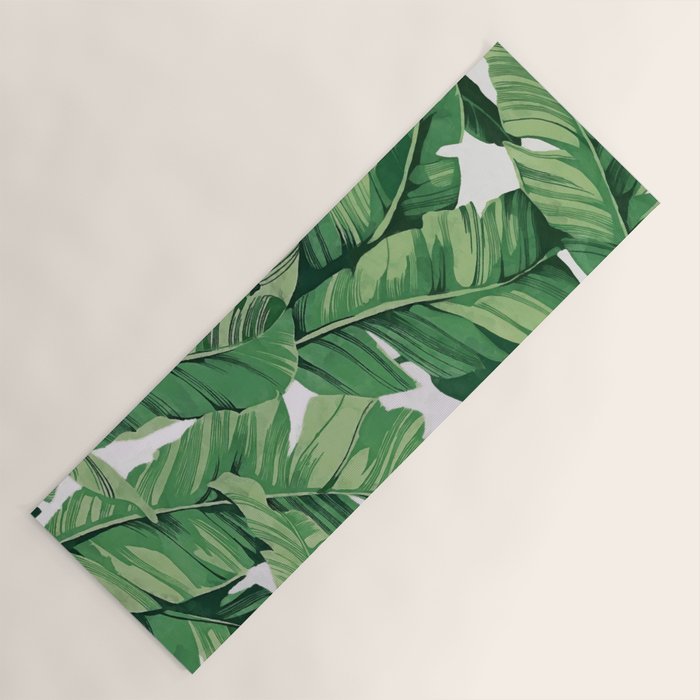 Tropical banana leaves VI Yoga Mat Gallery Image 1
